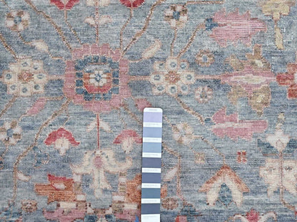 Blue 8'0" x 9'10" Heriz Hand knotted Wool Rug - Sku: O010546