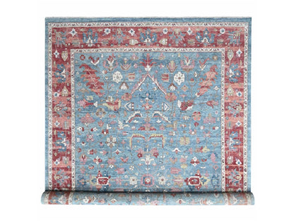 Heriz Heriz hand-knotted wool rug in Blue & Red, 12' x 15' — SKU O010549