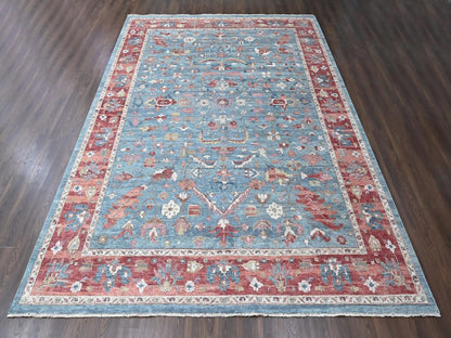 Blue 12'0" x 15'0" Heriz Hand knotted Wool Rug - Sku: O010549