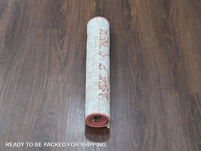 Mahal Oushak hand-knotted wool rug in Ivory, 2' x 2'11" — SKU O010553 (view 5)