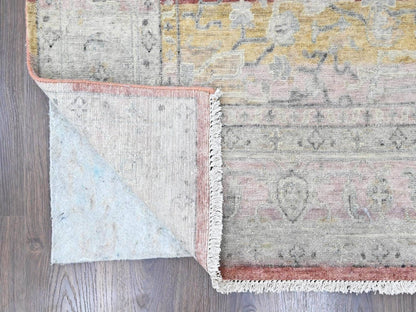 Mahal Oushak hand-knotted wool rug in Ivory, 8'11" x 11'10" — SKU O010555 (view 4)