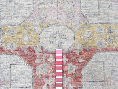 Mahal Oushak hand-knotted wool rug in Ivory, 8'11" x 11'10" — SKU O010555 (view 7)