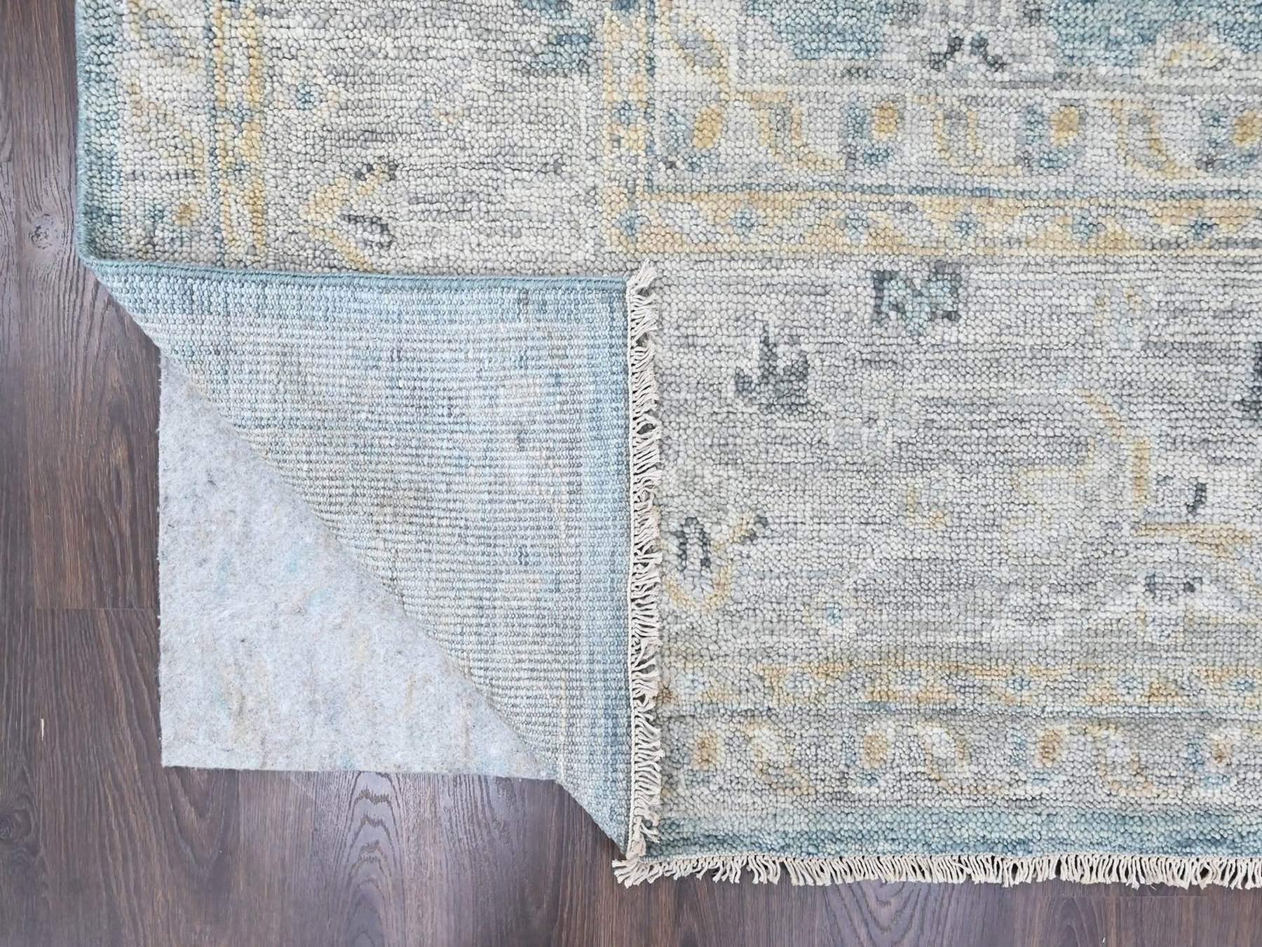 Oushak Oushak hand-knotted wool rug in Blue & Gray, 11'11" x 15'1" — SKU O010560 (view 4)