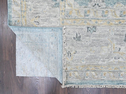 Oushak Oushak hand-knotted wool rug in Blue & Gray, 11'11" x 15'1" — SKU O010560 (view 4)