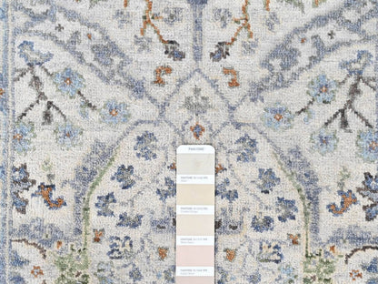 Oushak Oushak hand-knotted wool rug in Gray, 2'1" x 2'10", SKU O010563 (view 3)