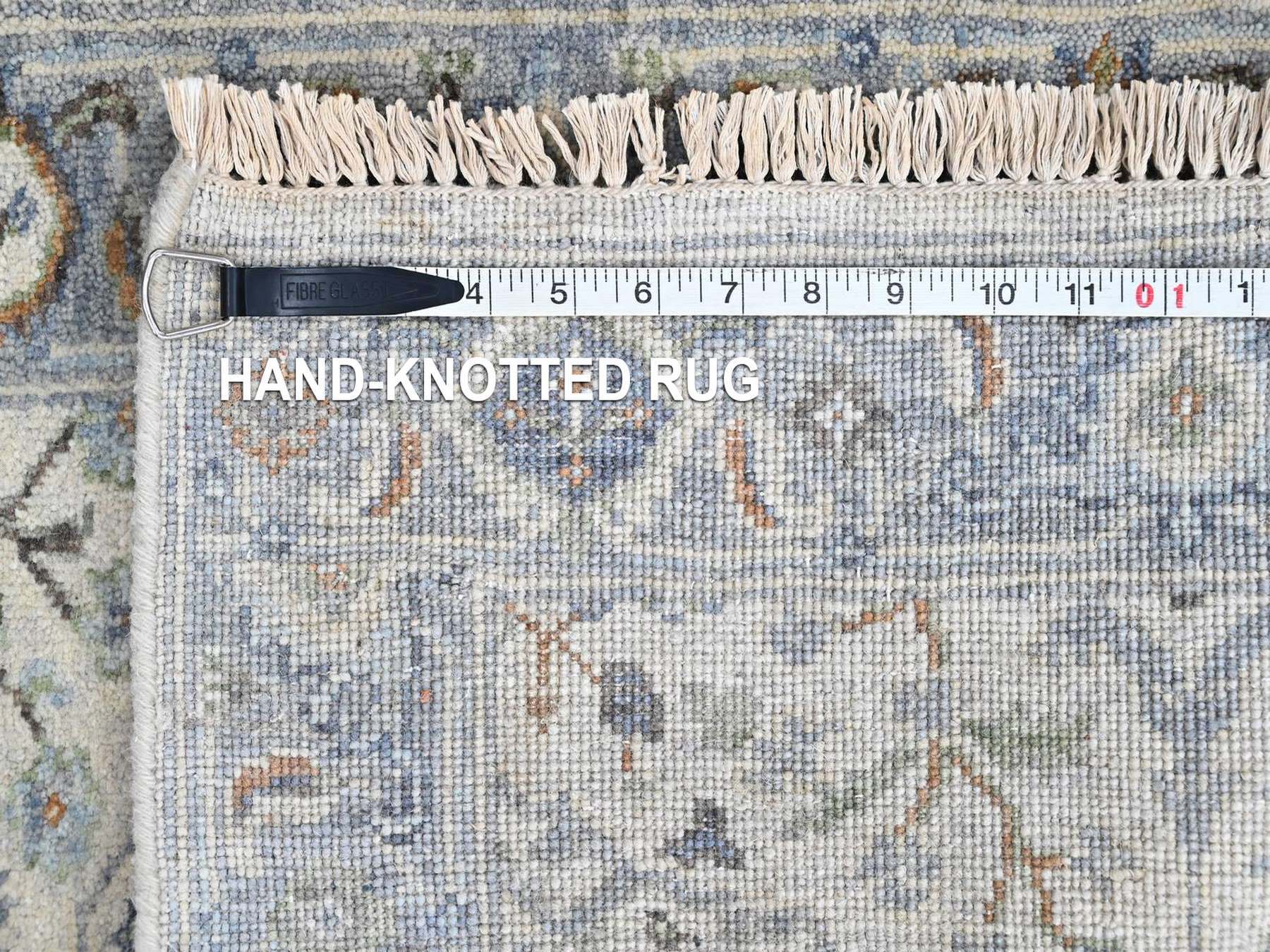 Oushak Oushak hand-knotted wool rug in Gray, 2'1" x 2'10", SKU O010563 (view 7)