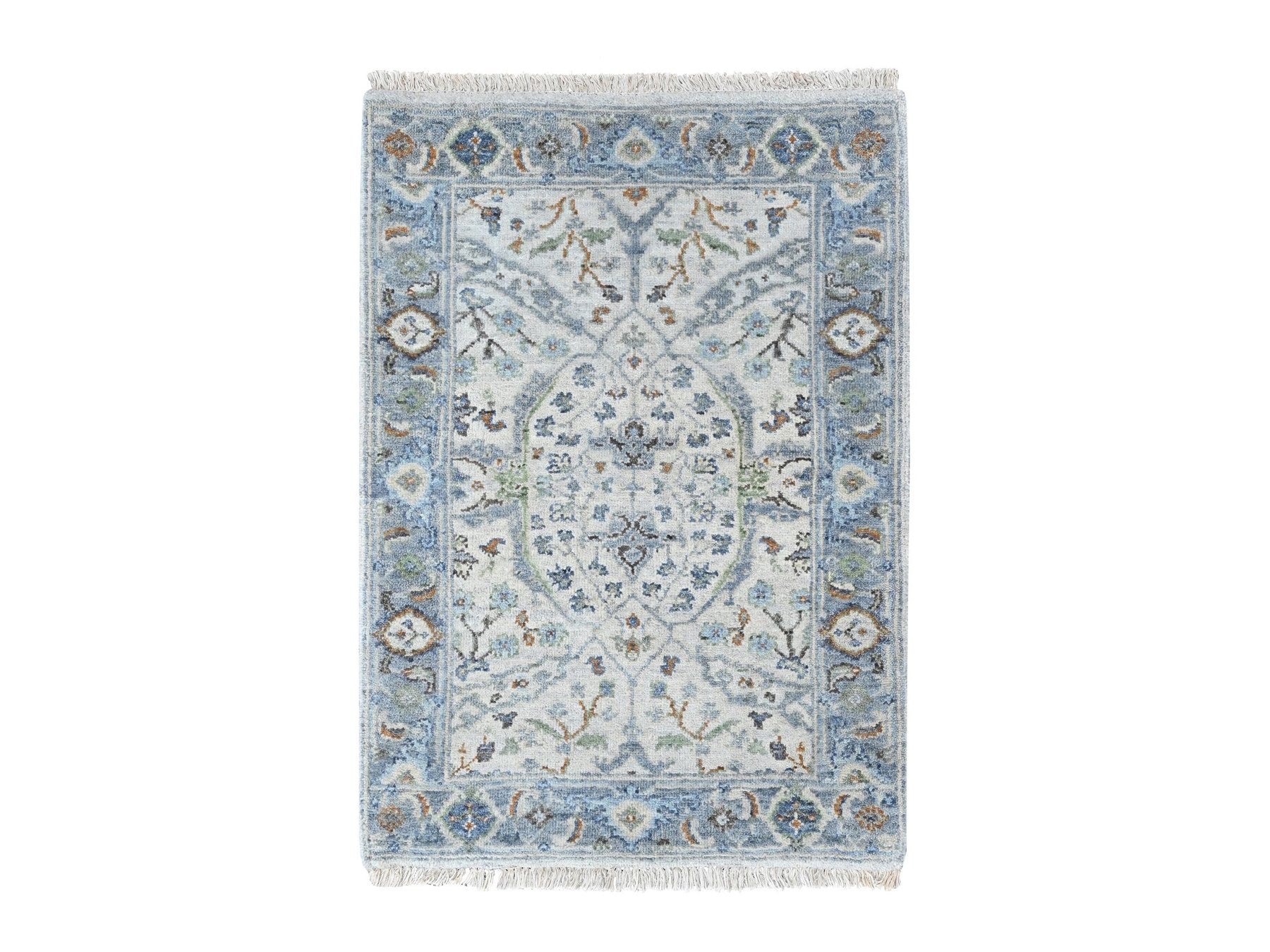 Oushak Oushak hand-knotted wool rug in Gray, 2'1" x 3', SKU O010564