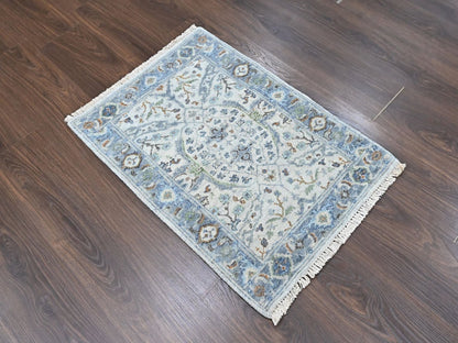 Oushak Oushak hand-knotted wool rug in Gray, 2'1" x 3', SKU O010564 (view 2)
