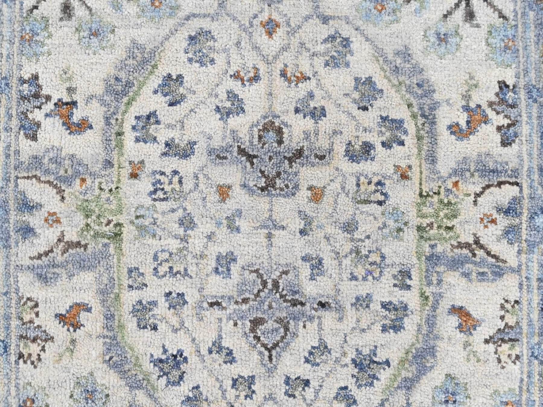 Oushak Oushak hand-knotted wool rug in Gray, 2'1" x 3', SKU O010564 (view 4)