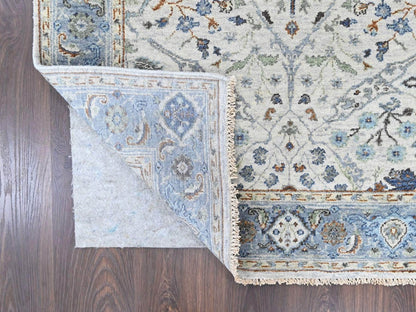 Oushak Oushak hand-knotted wool runner in Gray, 4' x 9'10", SKU O010565 (view 3)