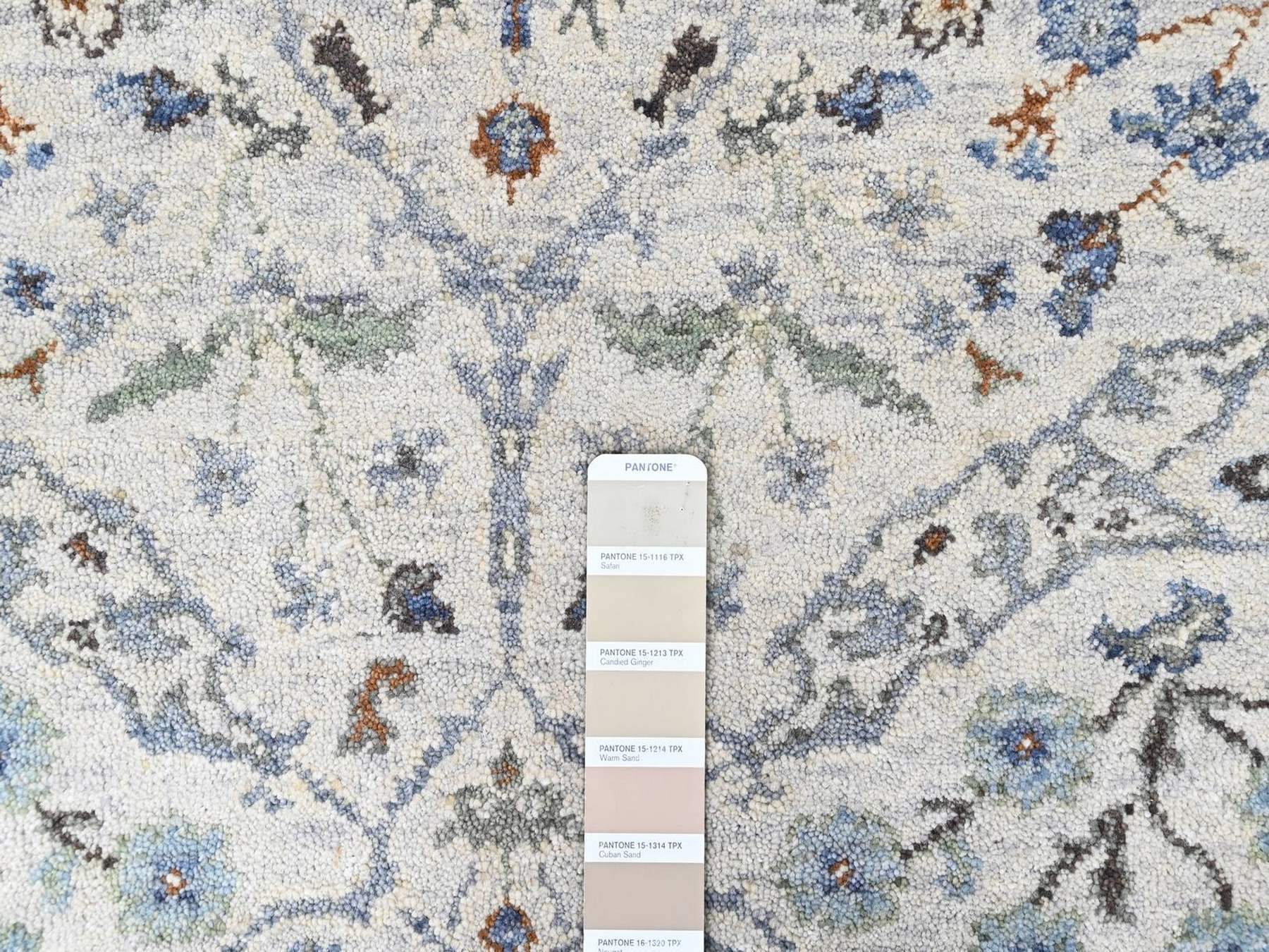 Oushak Oushak hand-knotted wool runner in Gray, 4' x 9'10", SKU O010565 (view 4)