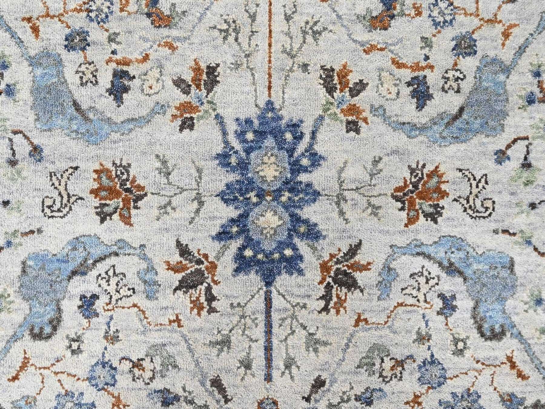 Oushak Oushak hand-knotted wool runner in Gray, 4' x 9'10", SKU O010565 (view 5)