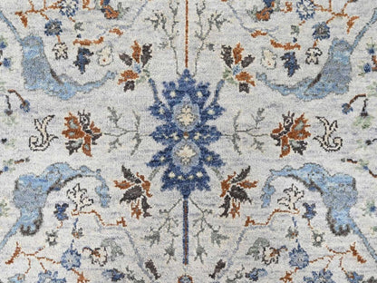 Oushak Oushak hand-knotted wool runner in Gray, 4' x 9'10", SKU O010565 (view 5)