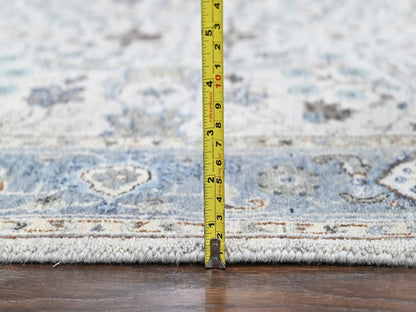 Oushak Oushak hand-knotted wool runner in Gray, 4' x 9'10", SKU O010565 (view 7)