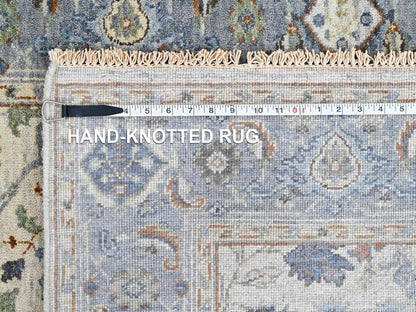 Oushak Oushak hand-knotted wool runner in Gray, 4' x 9'10", SKU O010565 (view 8)