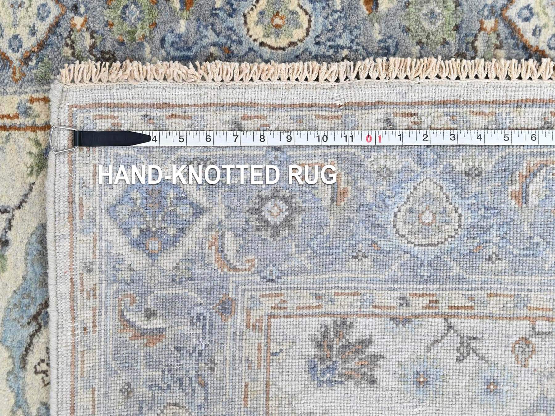 Oushak Oushak hand-knotted wool runner in Gray, 4' x 12', SKU O010566 (view 8)