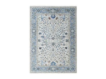 Oushak Oushak hand-knotted wool rug in Gray, 6' x 9', SKU O010567