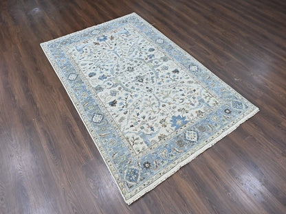 Oushak Oushak hand-knotted wool rug in Gray, 6' x 9', SKU O010567 (view 2)