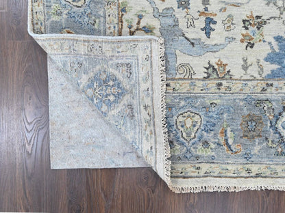 Oushak Oushak hand-knotted wool rug in Gray, 6' x 9', SKU O010567 (view 3)