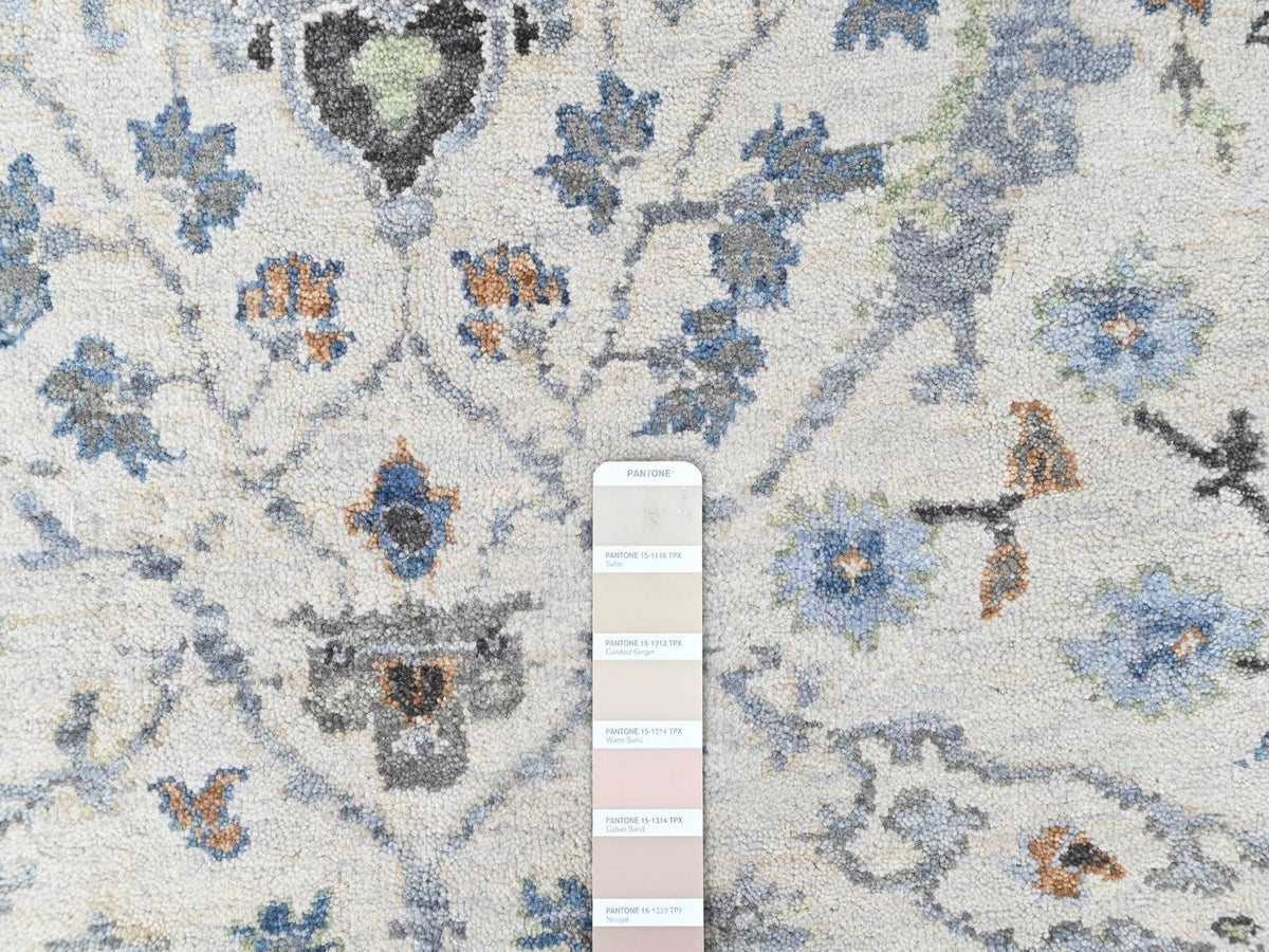 Oushak Oushak hand-knotted wool rug in Gray, 6' x 9', SKU O010567 (view 4)
