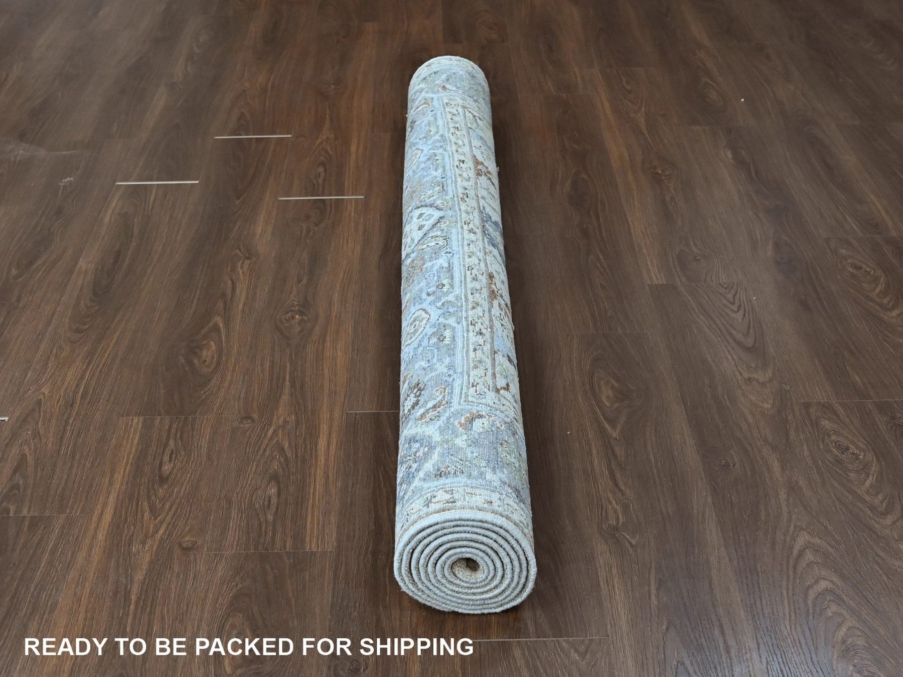 Oushak Oushak hand-knotted wool rug in Gray, 6' x 9', SKU O010567 (view 6)