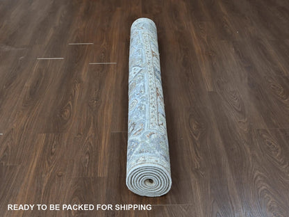 Oushak Oushak hand-knotted wool rug in Gray, 6' x 9', SKU O010567 (view 6)