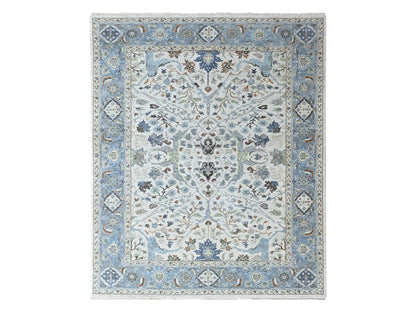 Oushak Oushak hand-knotted wool rug in Gray, 8' x 9'10", SKU O010568