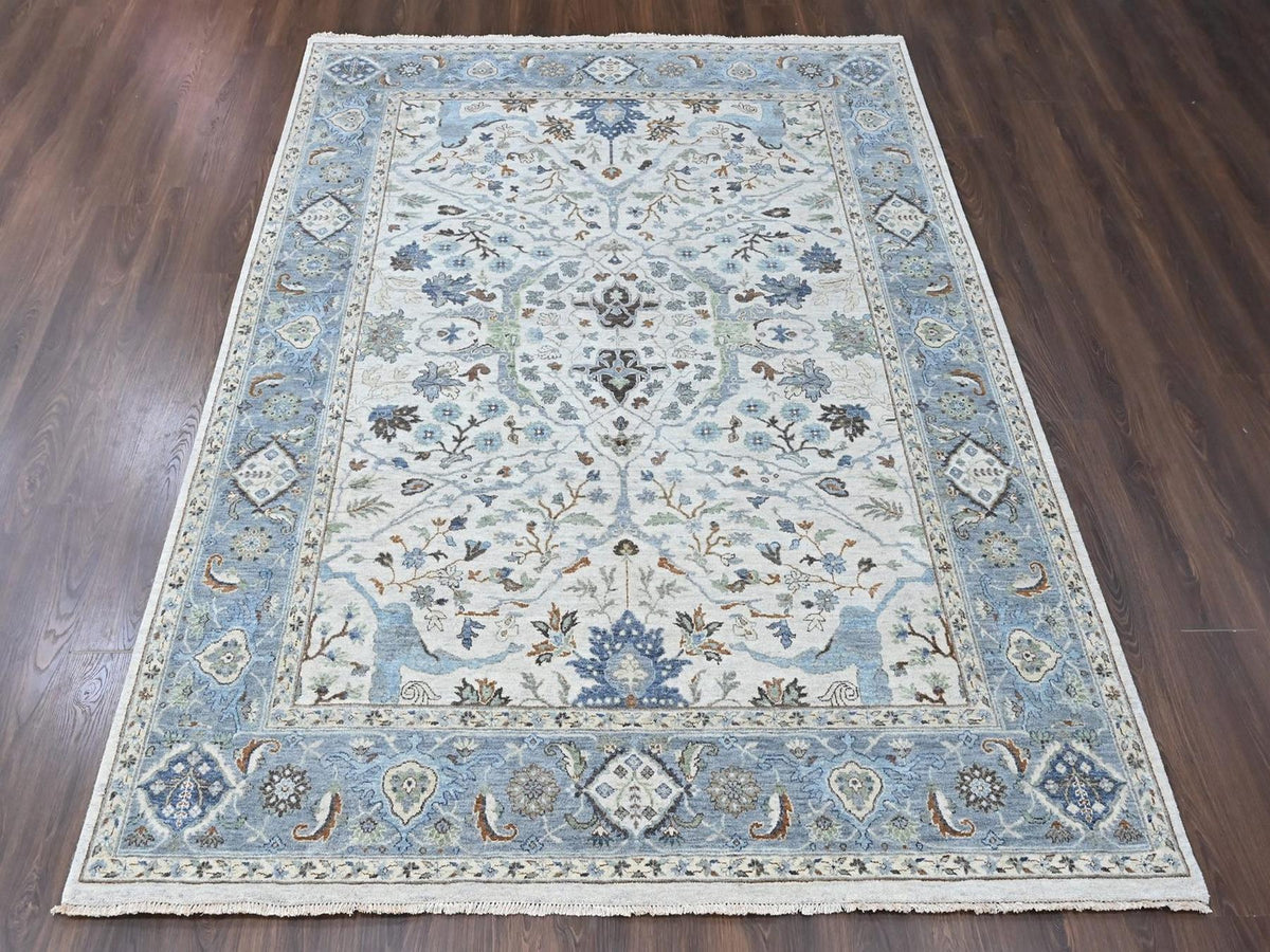 Oushak Oushak hand-knotted wool rug in Gray, 8' x 9'10", SKU O010568 (view 2)
