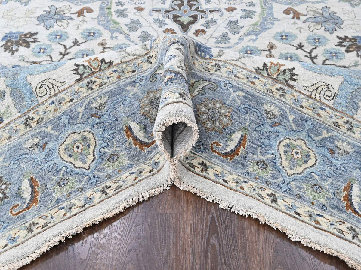 Oushak Oushak hand-knotted wool rug in Gray, 8' x 9'10", SKU O010568 (view 5)