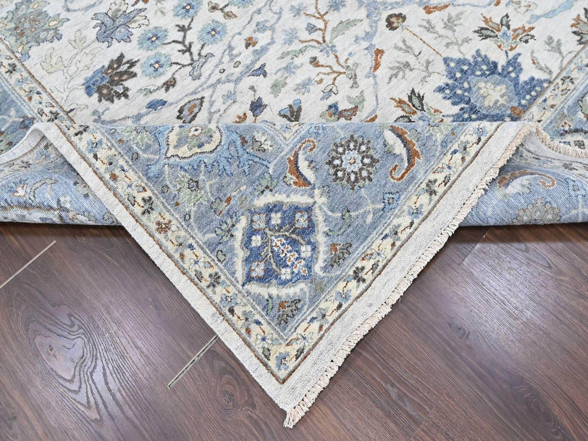 Oushak Oushak hand-knotted wool rug in Gray, 8' x 9'10", SKU O010568 (view 6)