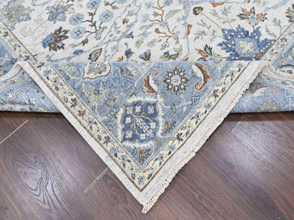Oushak Oushak hand-knotted wool rug in Gray, 8' x 9'10", SKU O010568 (view 6)