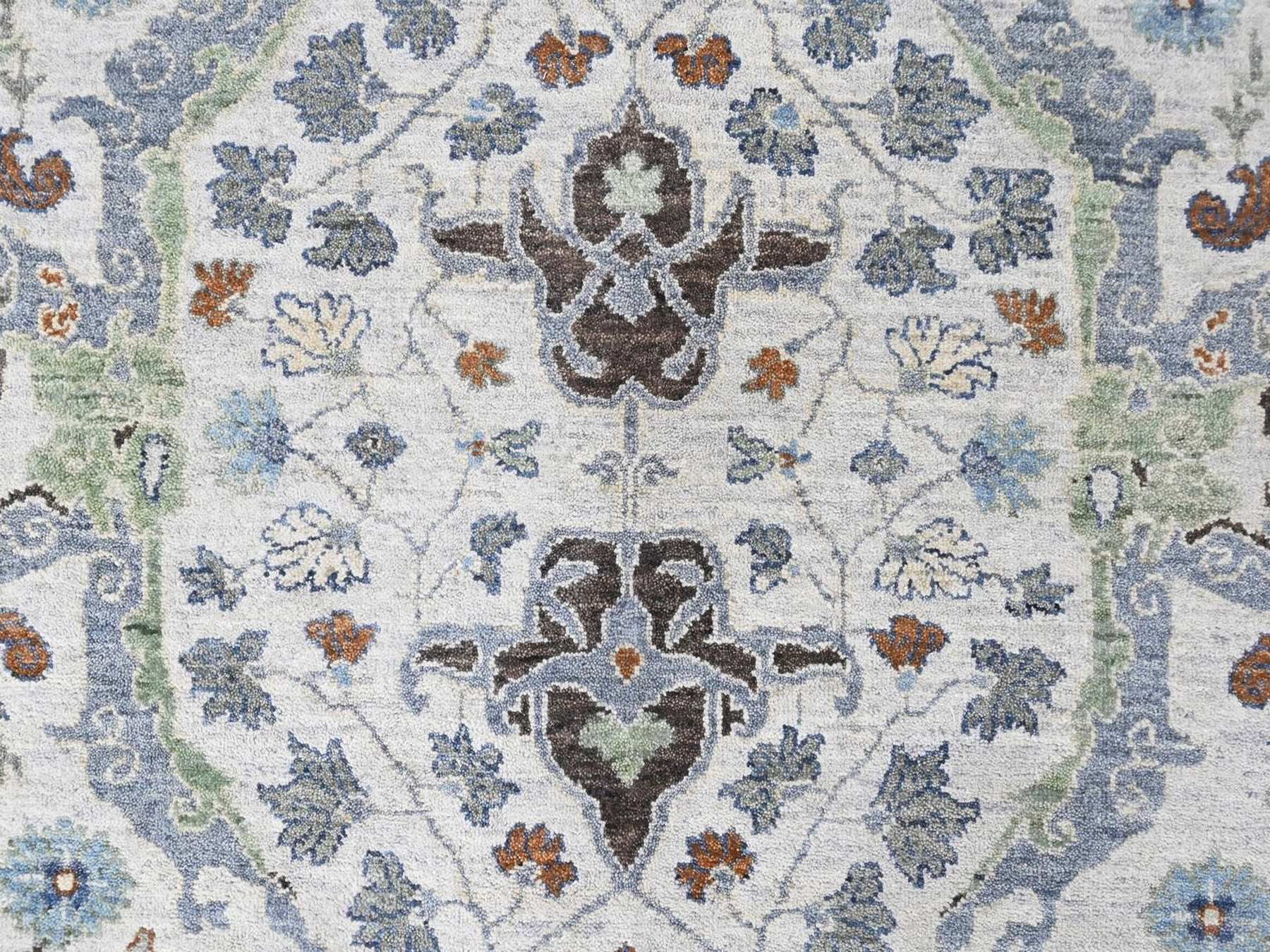 Oushak Oushak hand-knotted wool rug in Gray, 8' x 9'10", SKU O010568 (view 8)
