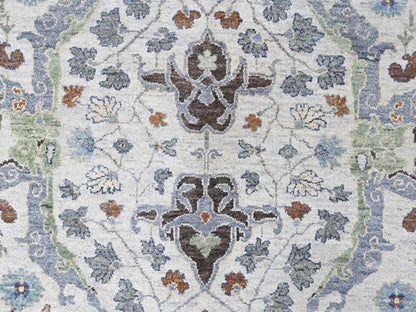 Oushak Oushak hand-knotted wool rug in Gray, 8' x 9'10", SKU O010568 (view 8)