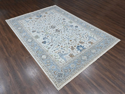 Oushak Oushak hand-knotted wool rug in Gray, 9'8" x 13'10", SKU O010569 (view 3)