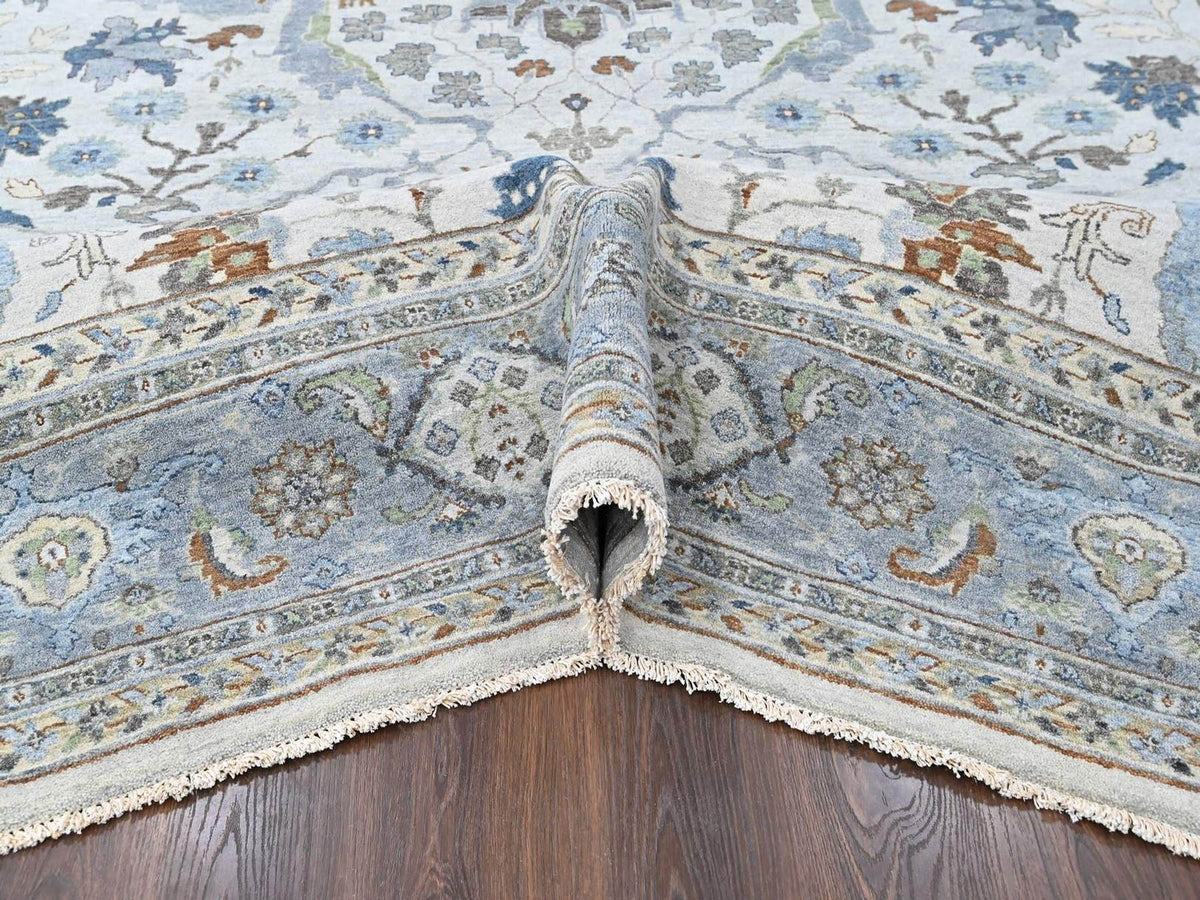Oushak Oushak hand-knotted wool rug in Gray, 9'8" x 13'10", SKU O010569 (view 5)