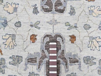 Oushak Oushak hand-knotted wool rug in Gray, 9'8" x 13'10", SKU O010569 (view 7)