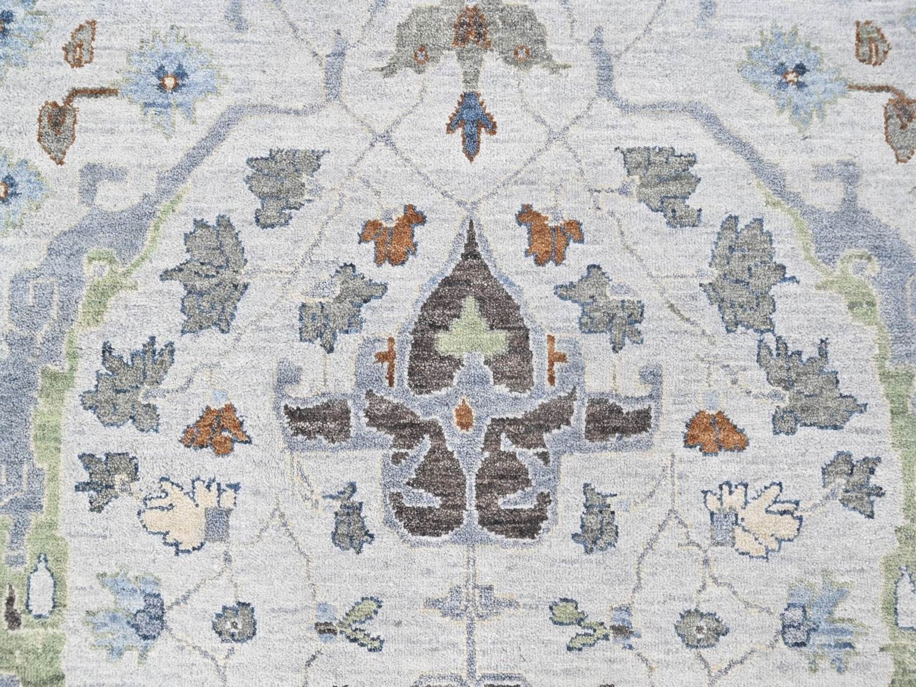 Oushak Oushak hand-knotted wool rug in Gray, 9'8" x 13'10", SKU O010569 (view 8)