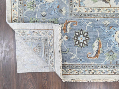 Oushak Oushak hand-knotted wool rug in Gray, 11'10" x 12', SKU O010570 (view 4)