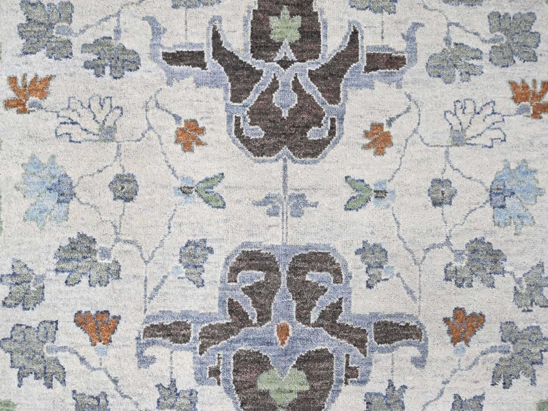 Oushak Oushak hand-knotted wool rug in Gray, 11'10" x 12', SKU O010570 (view 8)