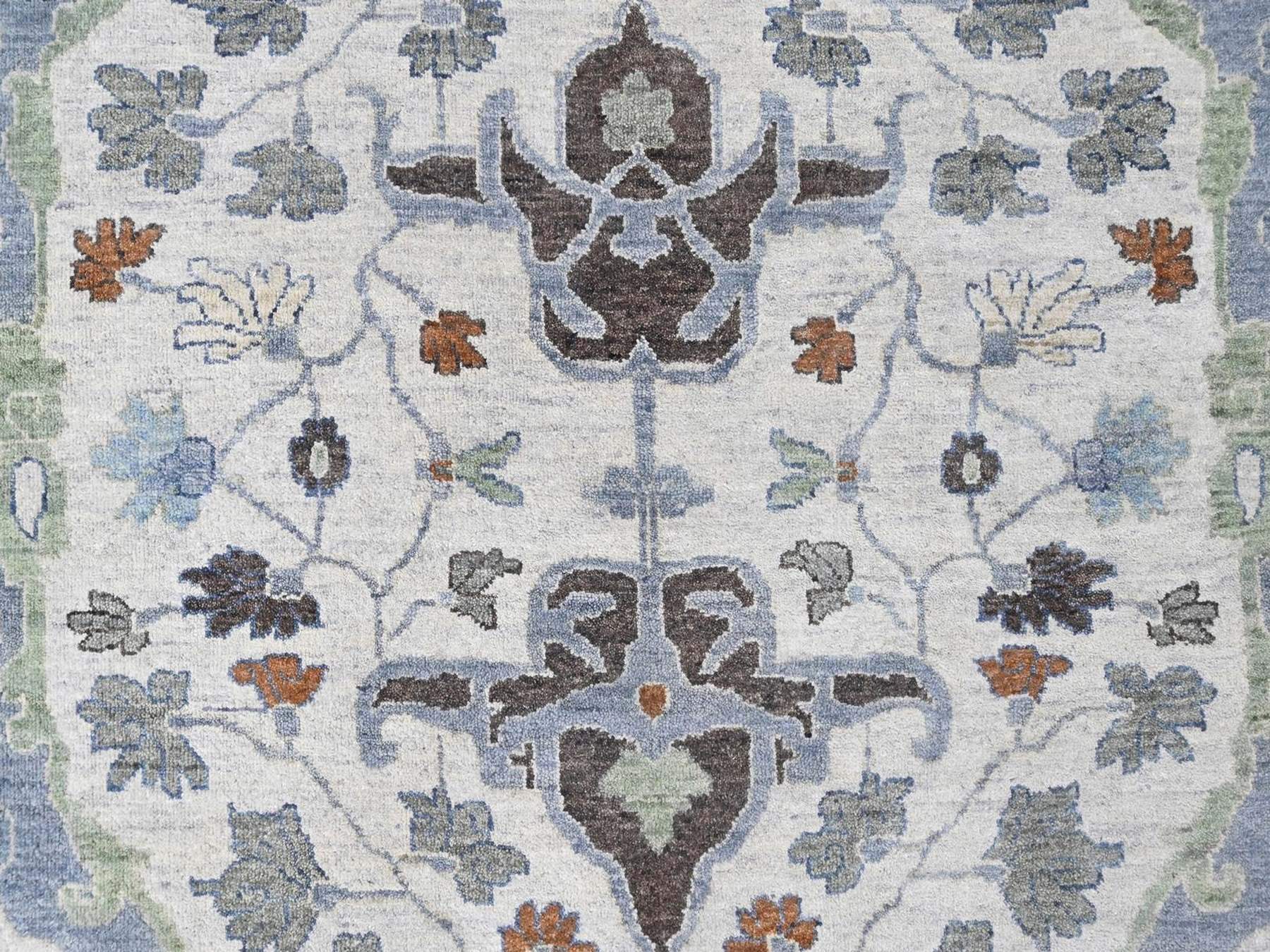 Oushak Oushak hand-knotted wool rug in Gray, 11'9" x 12', SKU O010571 (view 5)