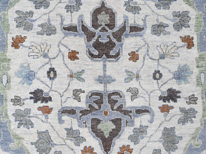 Oushak Oushak hand-knotted wool rug in Gray, 11'9" x 12', SKU O010571 (view 5)