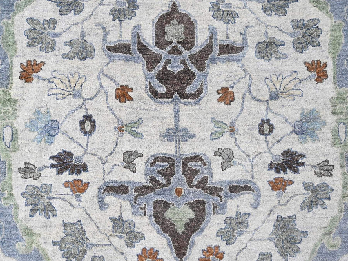Oushak Oushak hand-knotted wool rug in Gray, 11'9" x 12', SKU O010571 (view 5)