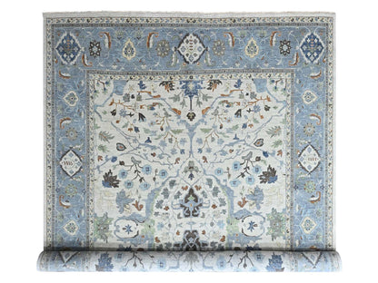 Oushak Oushak hand-knotted wool rug in Gray, 14' x 16', SKU O010572