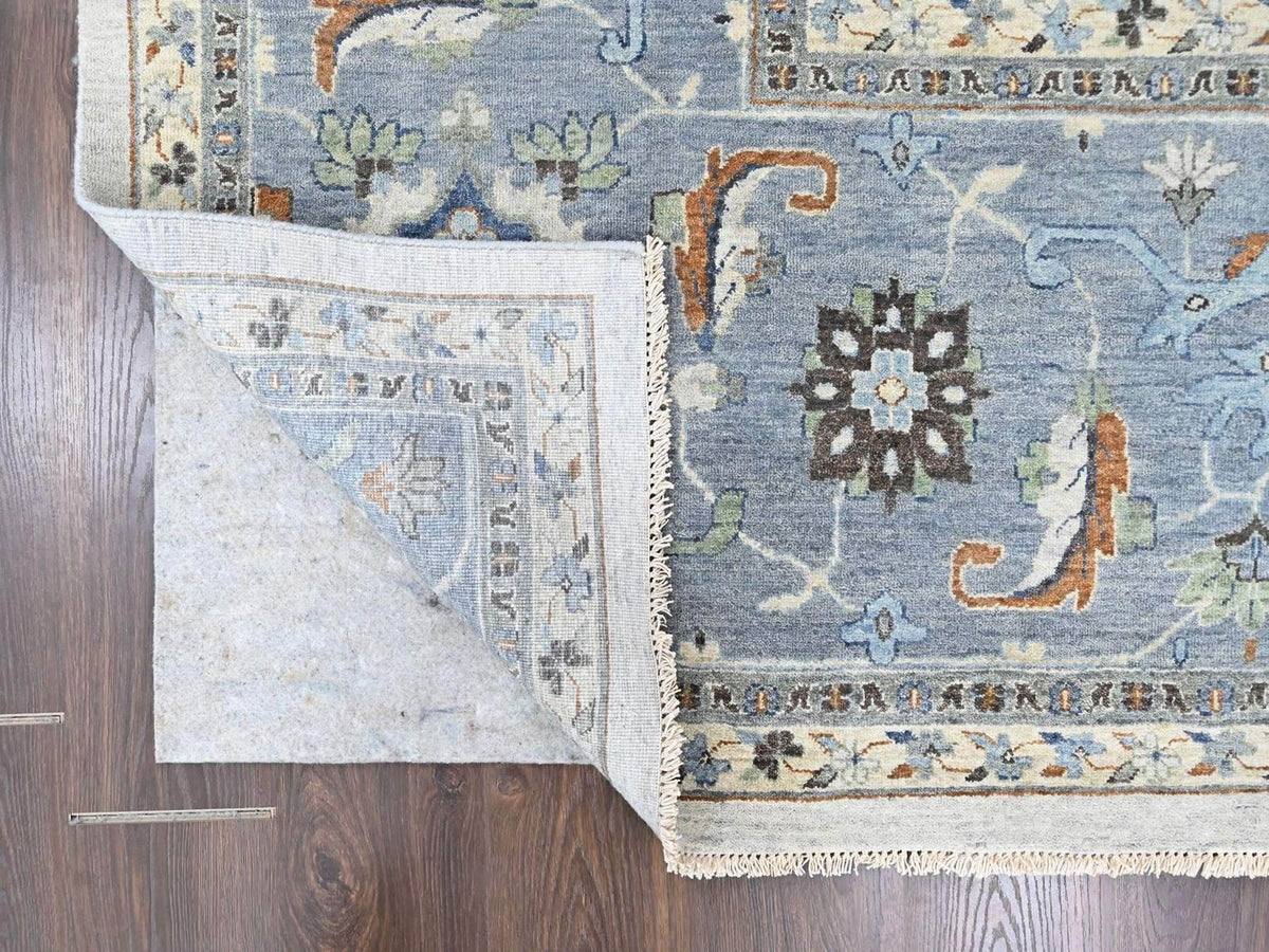 Oushak Oushak hand-knotted wool rug in Gray, 14' x 16', SKU O010572 (view 4)