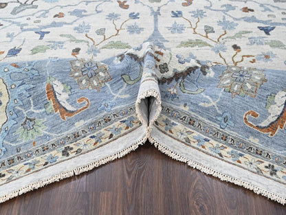Oushak Oushak hand-knotted wool rug in Gray, 14' x 16', SKU O010572 (view 5)