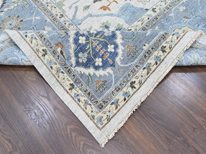 Oushak Oushak hand-knotted wool rug in Gray, 14' x 16', SKU O010572 (view 6)