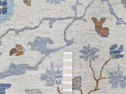 Oushak Oushak hand-knotted wool rug in Gray, 14' x 16', SKU O010572 (view 7)