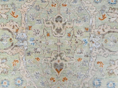 Oushak Oushak hand-knotted wool rug in Green, 3'1" x 4'10", SKU O010579 (view 5)