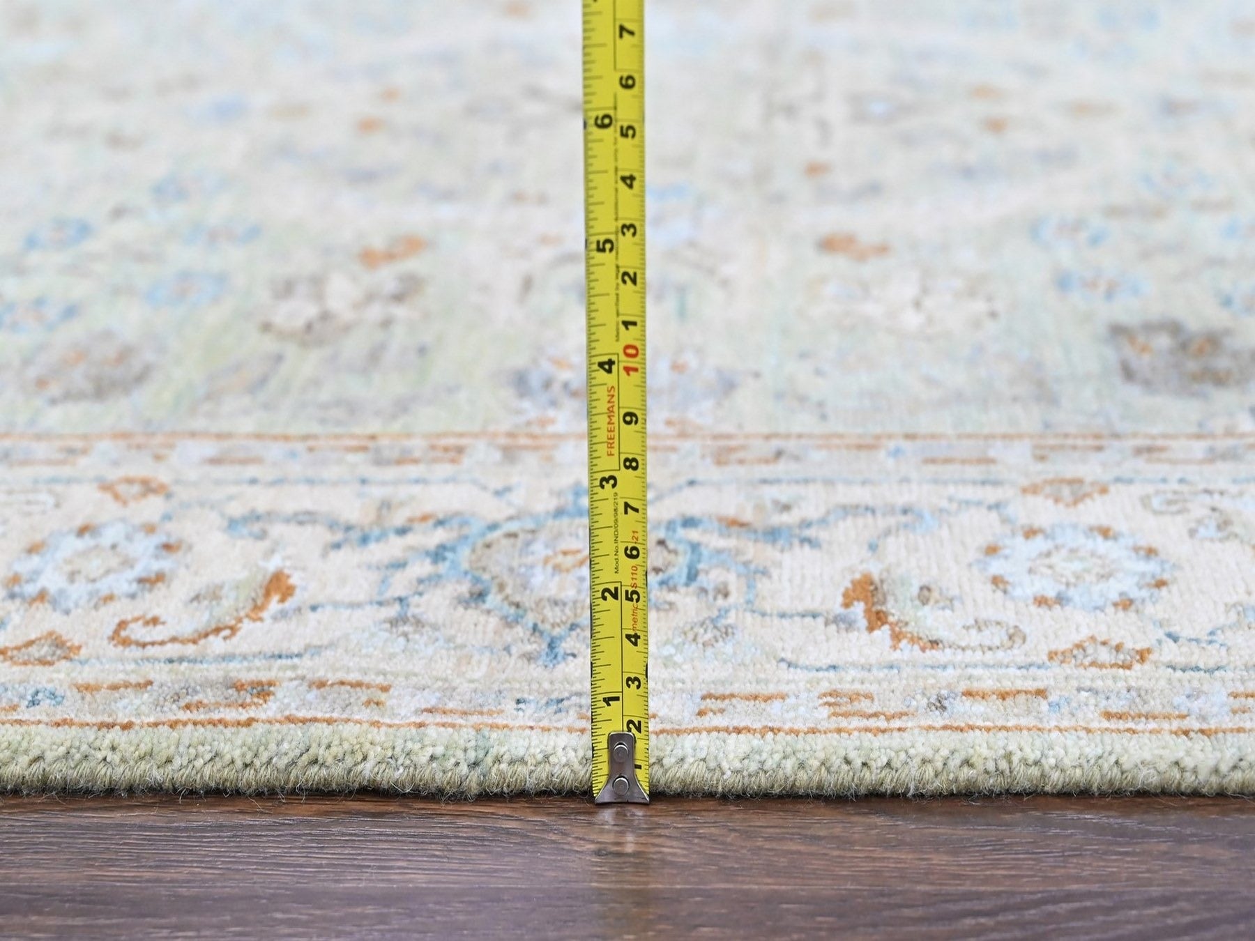 Oushak Oushak hand-knotted wool rug in Green, 4' x 6', SKU O010581 (view 7)