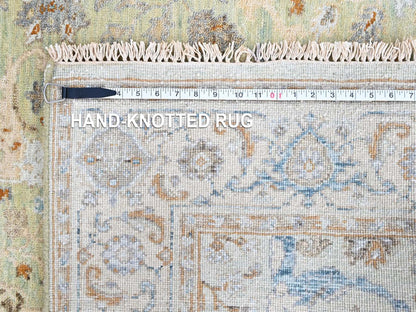 Oushak Oushak hand-knotted wool rug in Green, 4' x 6', SKU O010581 (view 8)